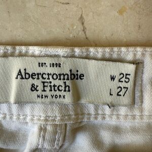 Abercrombie & Fitch Cream Denim